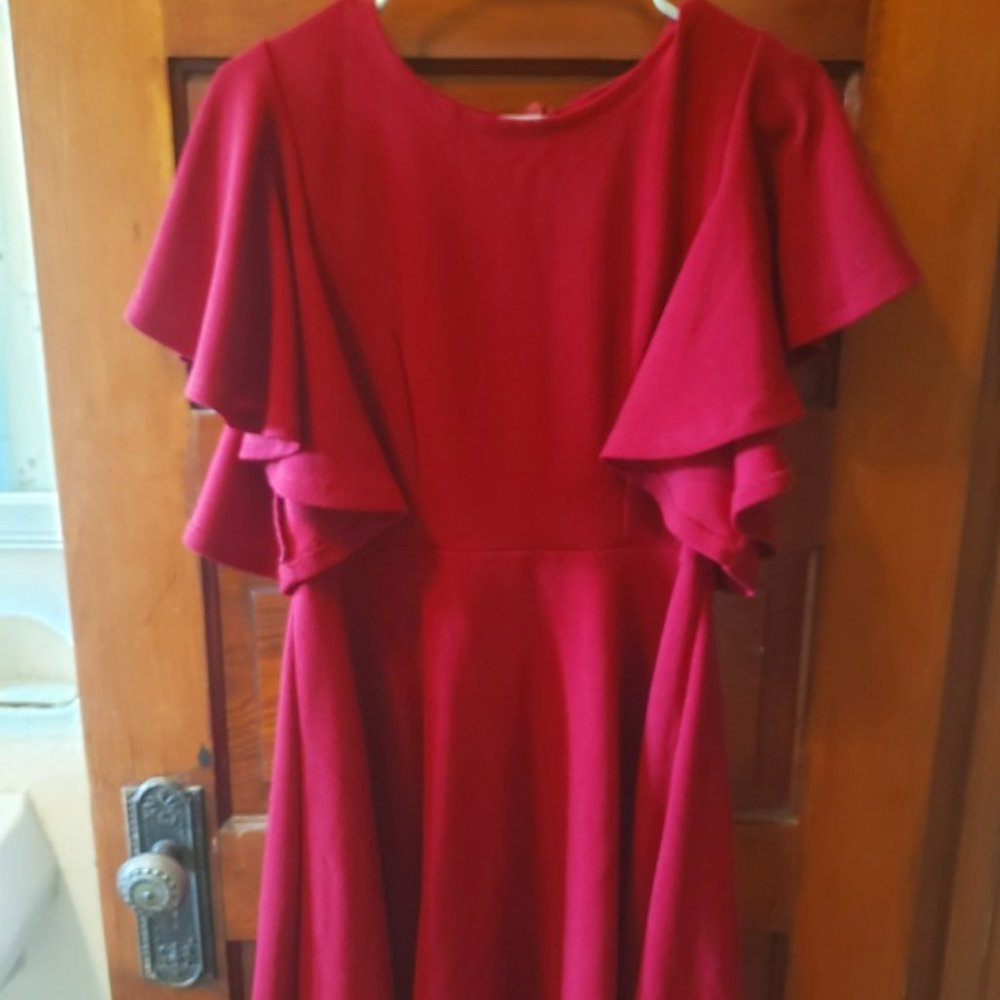 Red A Line Dress - XL
